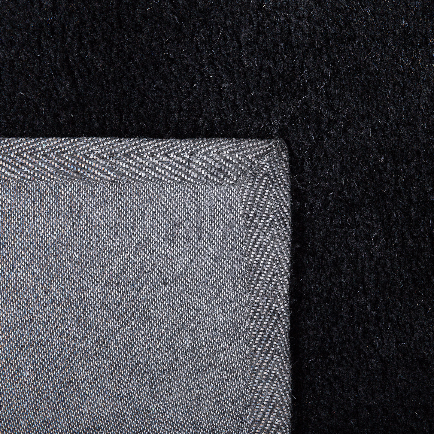 Teppich schwarz 200 x 200 cm Shaggy DEMRE