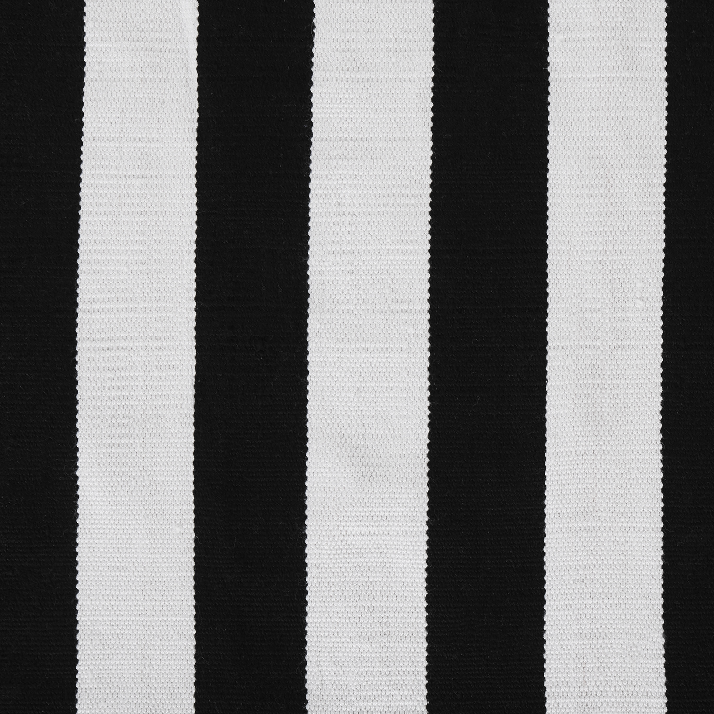 Outdoor Teppich schwarz-weiss 140 x 200 cm Streifenmuster Kurzflor TAVAS