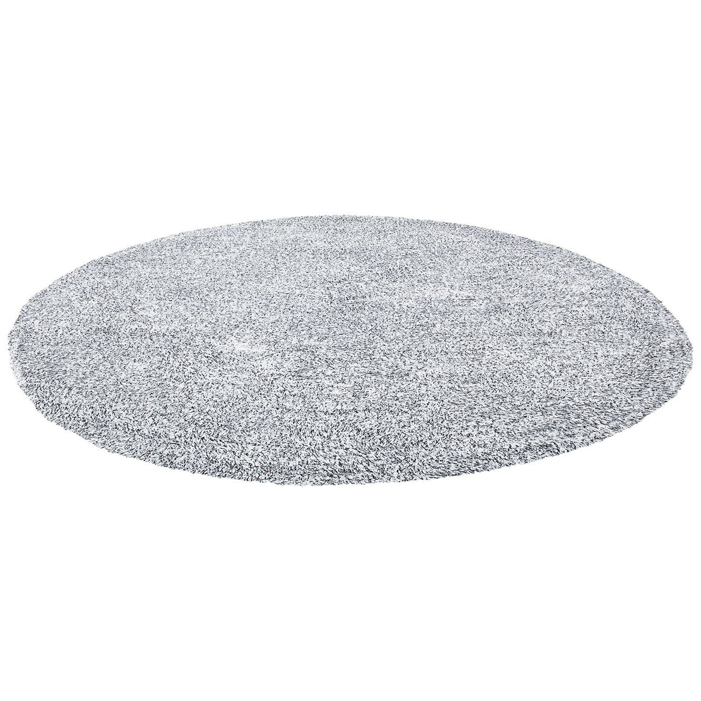 Teppich grau meliert ⌀ 140 cm Shaggy DEMRE