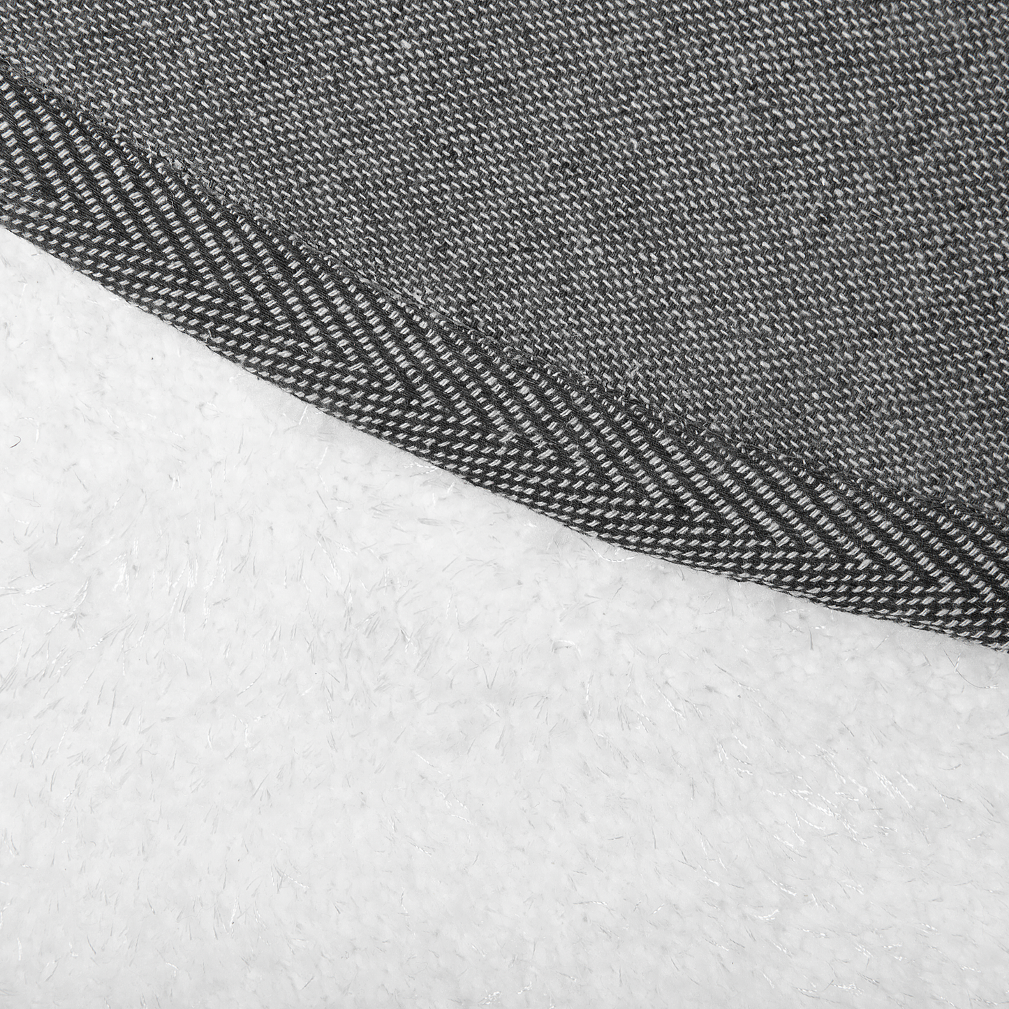 Teppich weiss ⌀ 140 cm Shaggy DEMRE