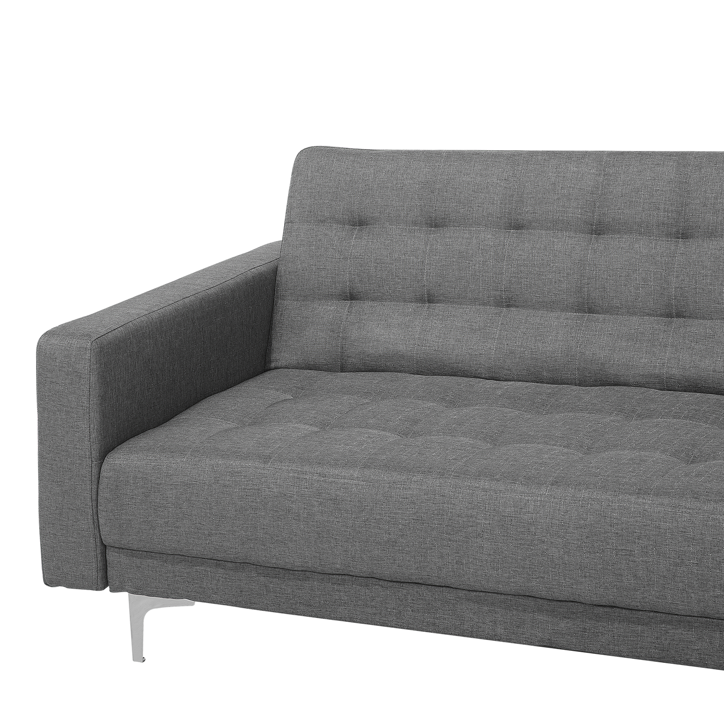 4-Sitzer Schlafsofa hellgrau linksseitig mit Ottomane ABERDEEN