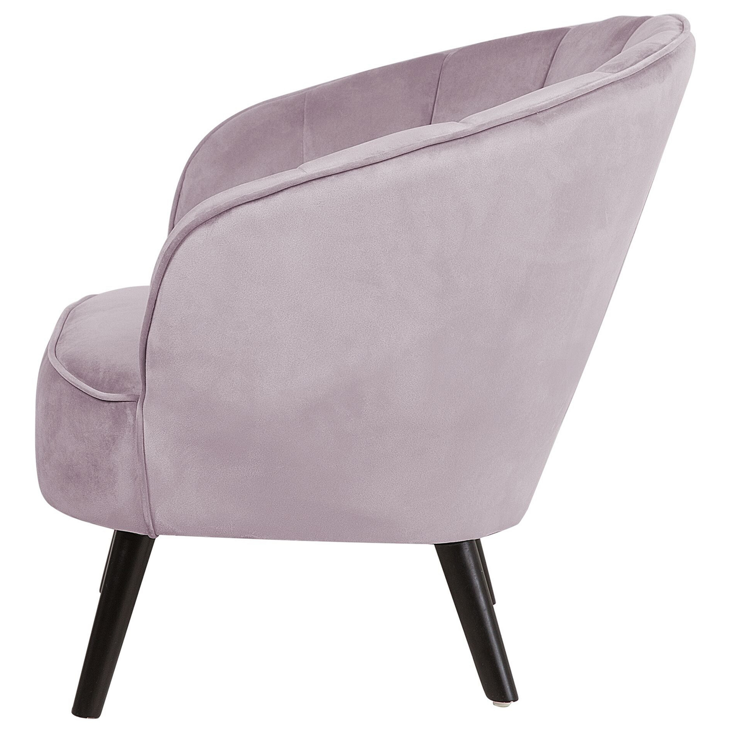 Sessel DALA Samtstoff Rosa