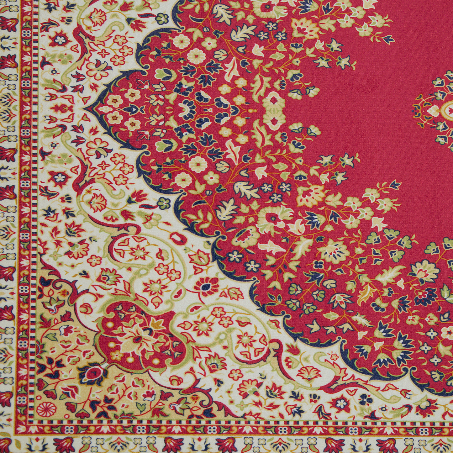 Teppich rot 160 x 230 cm Kurzflor KARAMAN