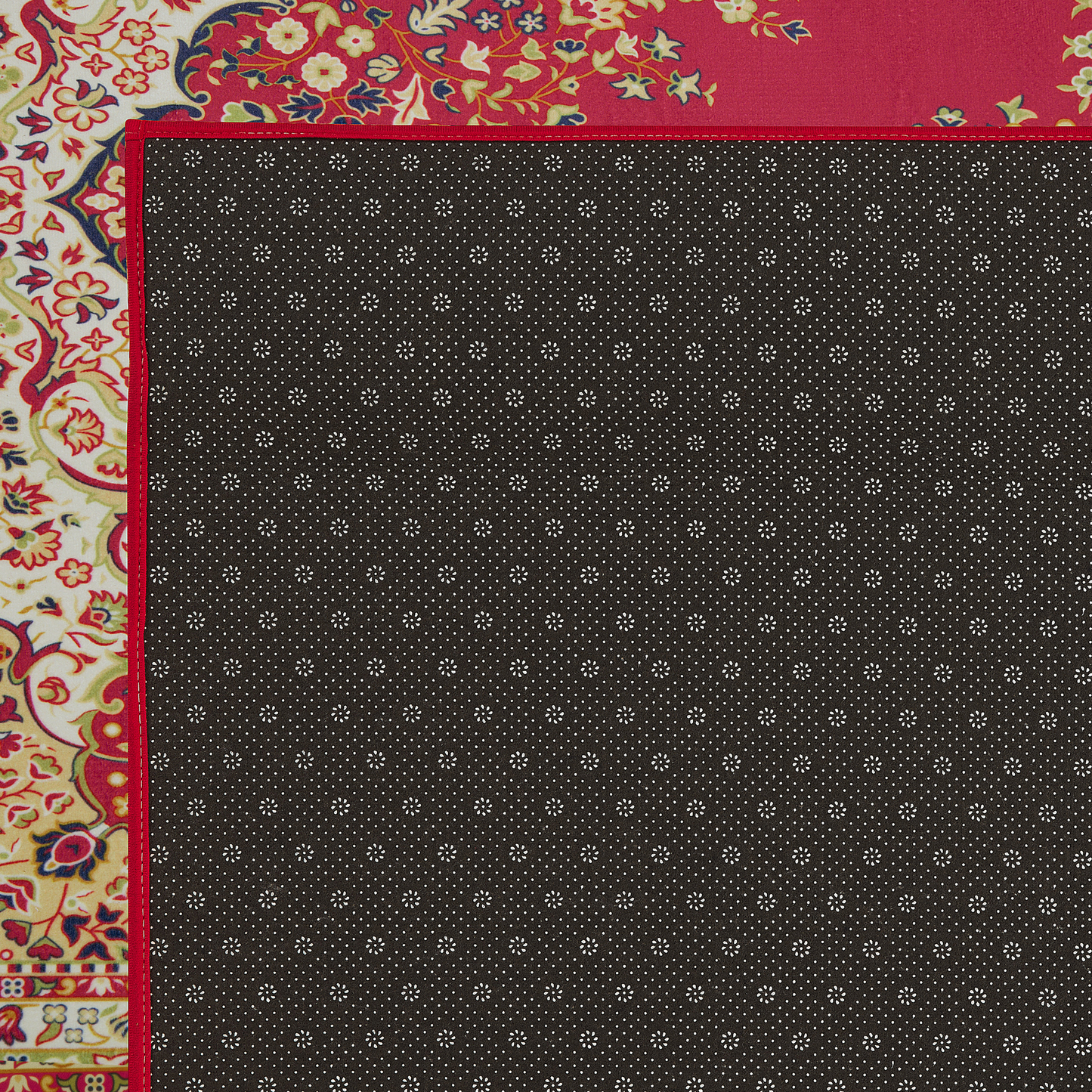 Teppich rot 160 x 230 cm Kurzflor KARAMAN