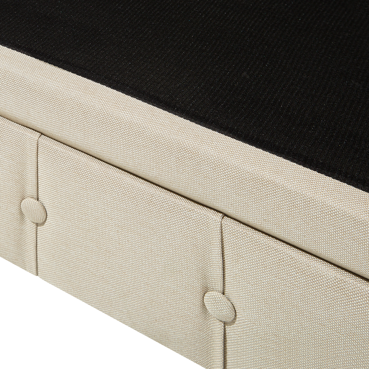 Sessel CHESTERFIELD Stoff Beige