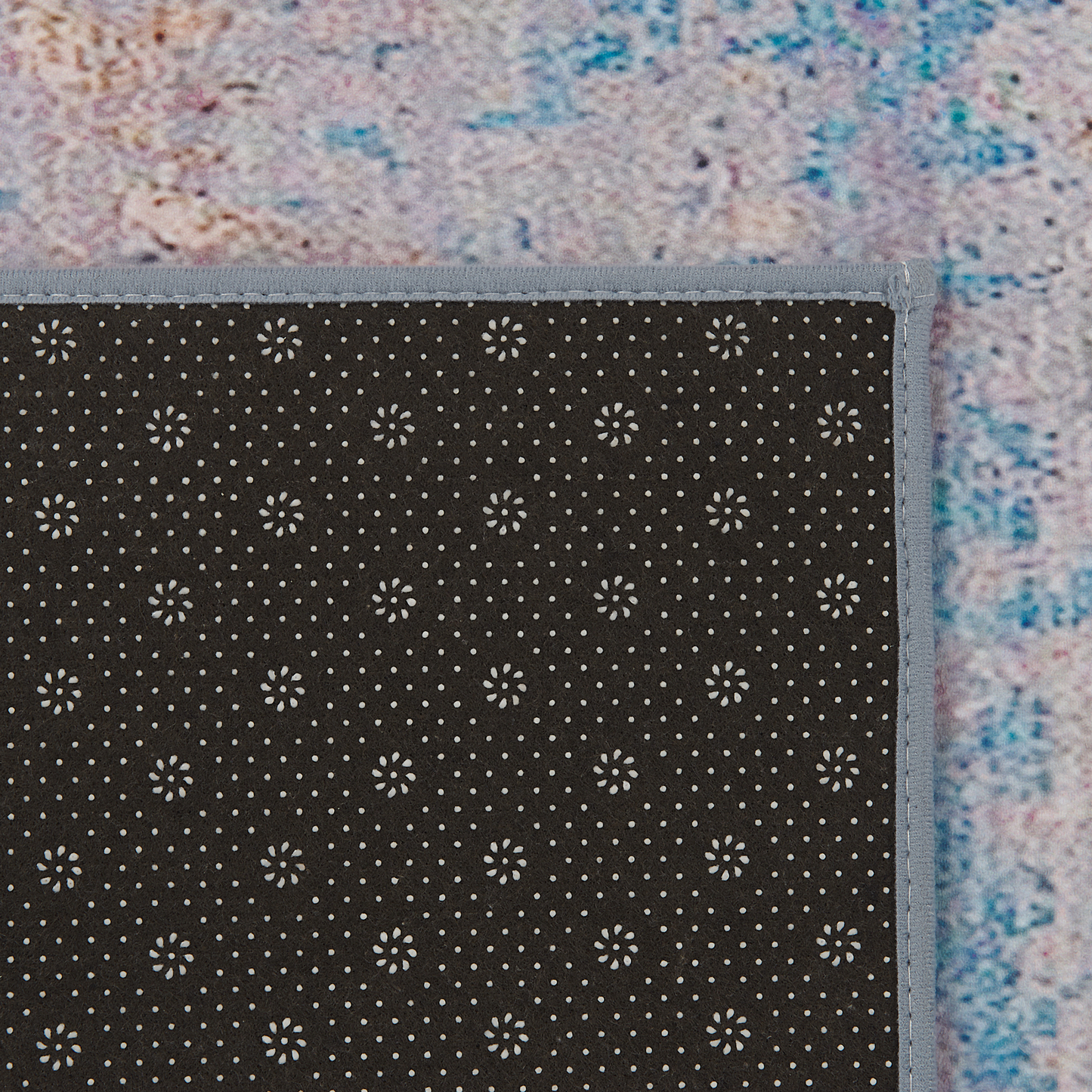 Teppich blau 140 x 200 cm Kurzflor INEGOL