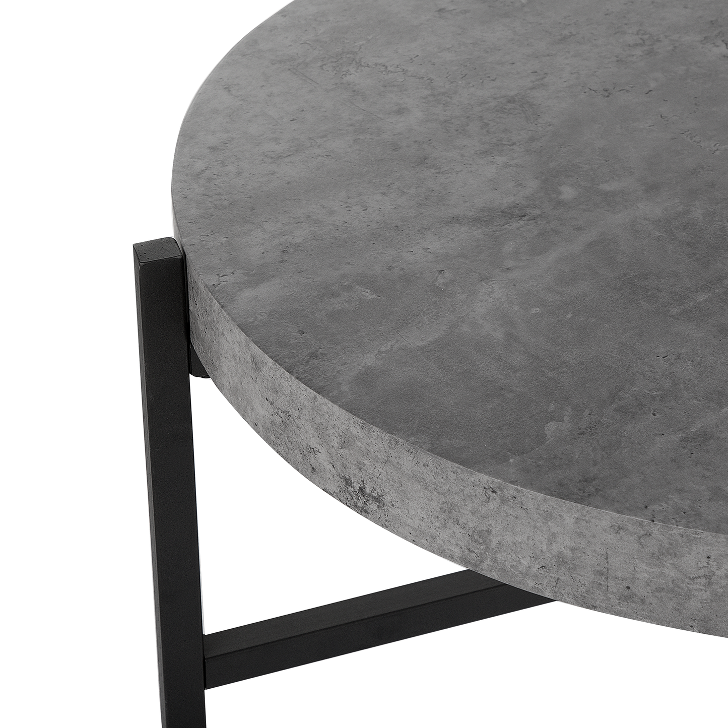 Couchtisch Betonoptik grau ⌀ 70 cm BONITA
