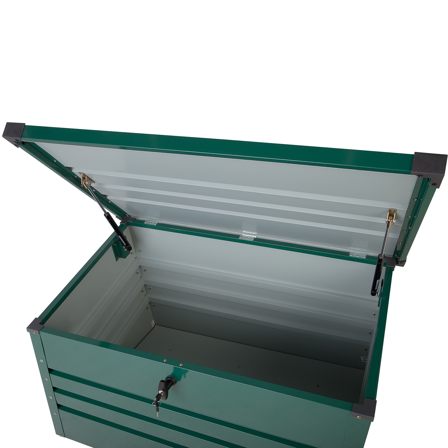 Aufbewahrungsbox CEBROSA Metall 100 cm 62 cm Dunkelgrün