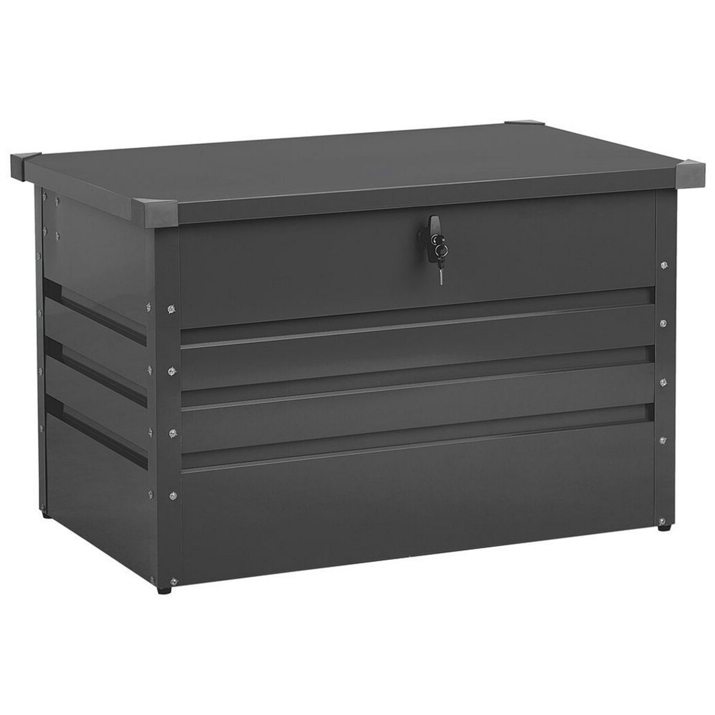 Aufbewahrungsbox CEBROSA Metall 100 cm 62 cm Graphitgrau