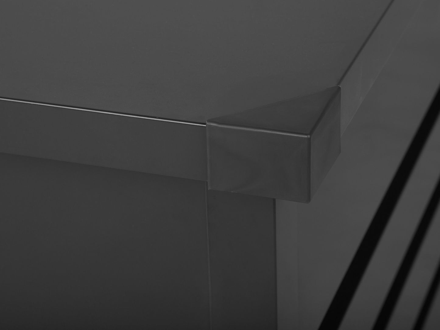 Aufbewahrungsbox CEBROSA Metall 100 cm 62 cm Graphitgrau