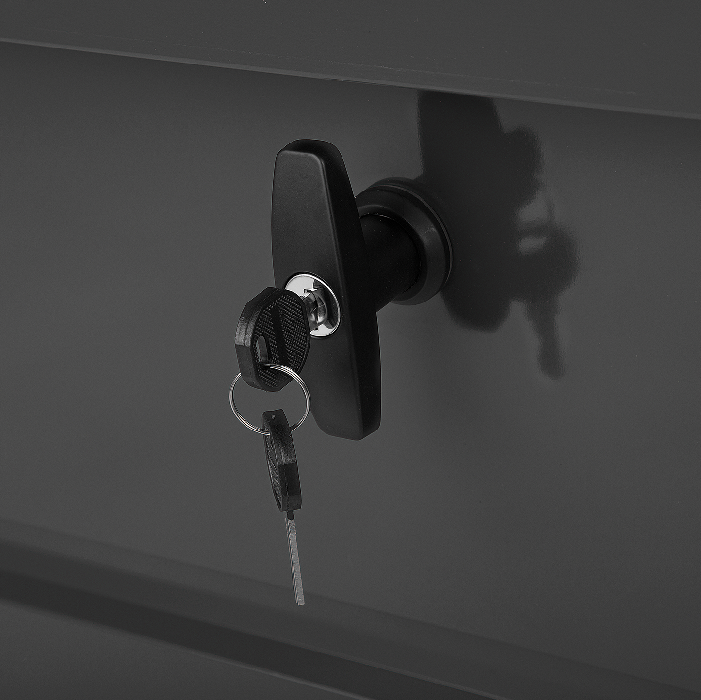 Aufbewahrungsbox CEBROSA Metall 100 cm 62 cm Graphitgrau