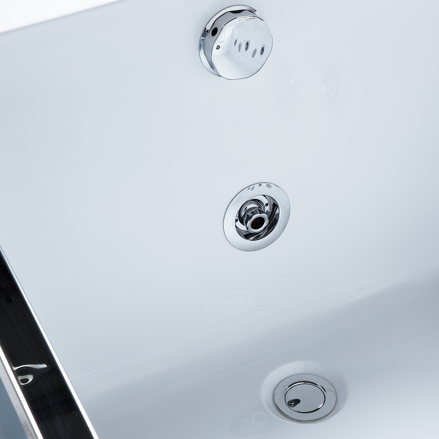 Whirlpool Badewanne weiss rechteckig mit LED 180 x 90 cm MARQUIS