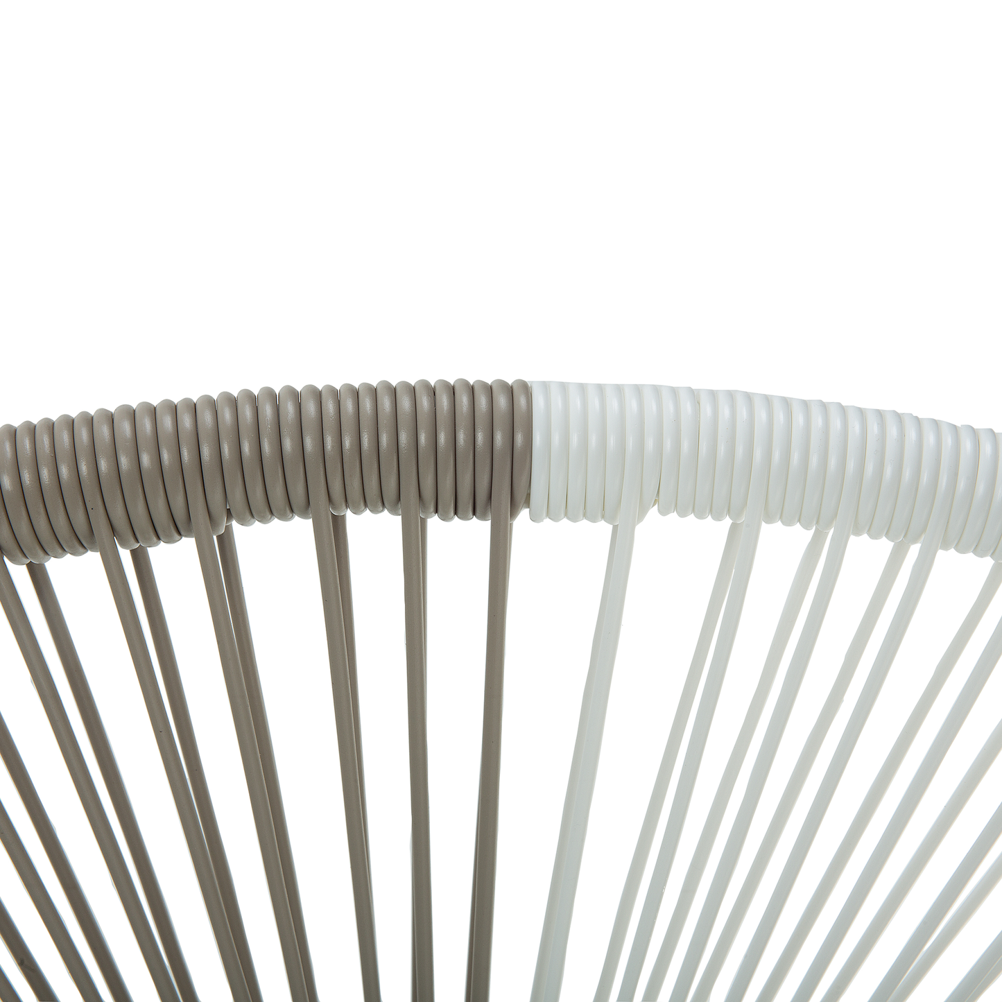Gartenstuhl 2er Set ACAPULCO Polyrattan Weiss