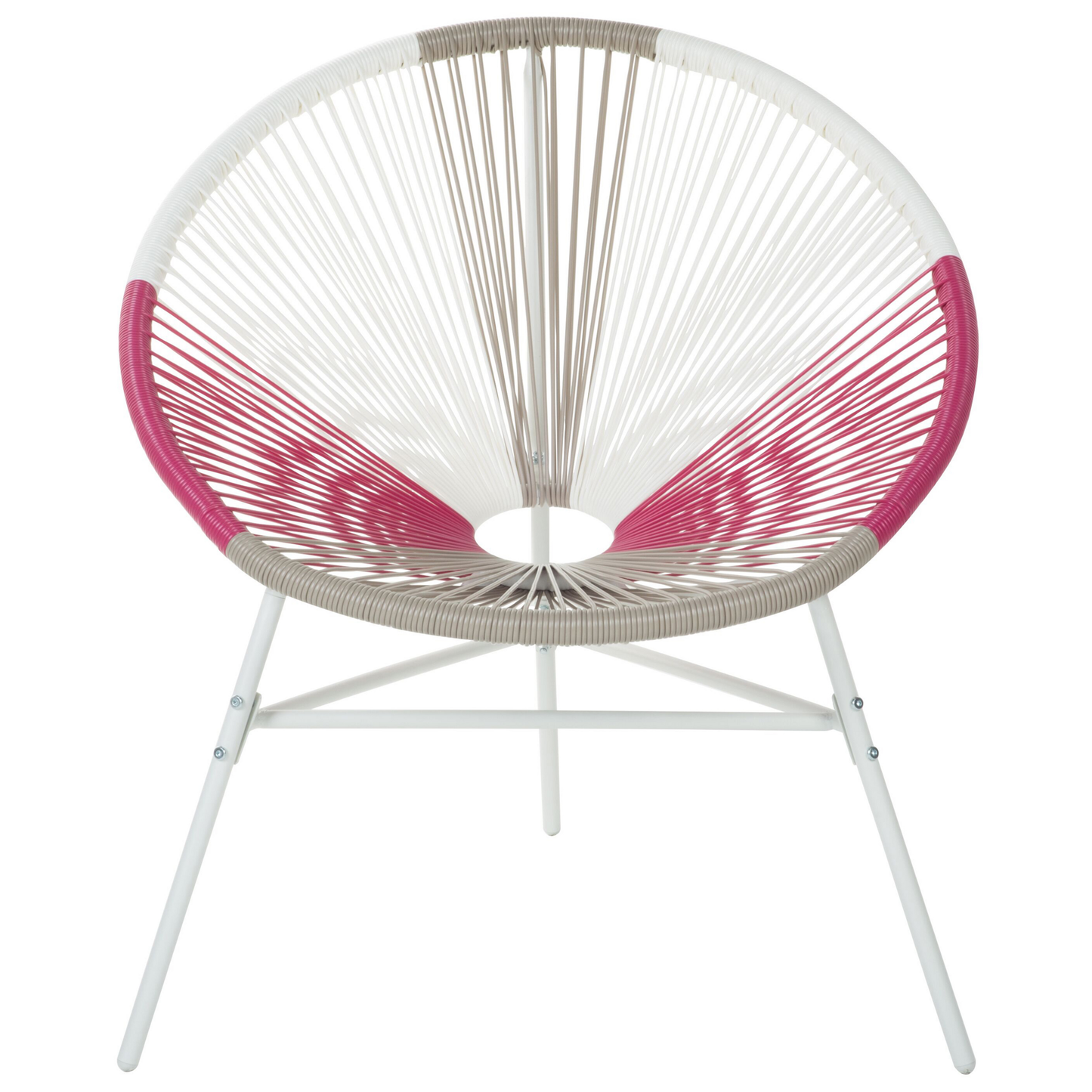 Gartenstuhl ACAPULCO Polyrattan Fuchsia
