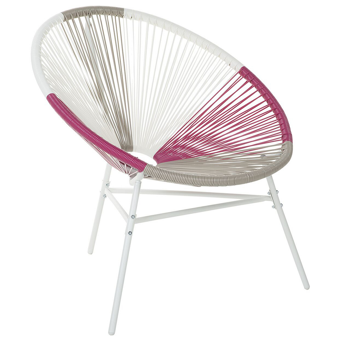 Gartenstuhl ACAPULCO Polyrattan Fuchsia