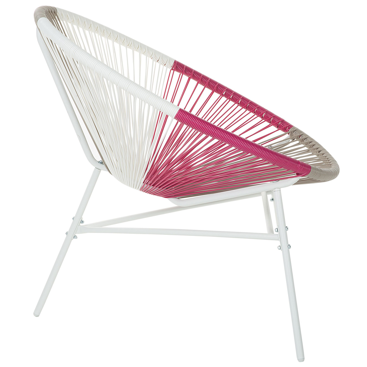 Gartenstuhl ACAPULCO Polyrattan Fuchsia