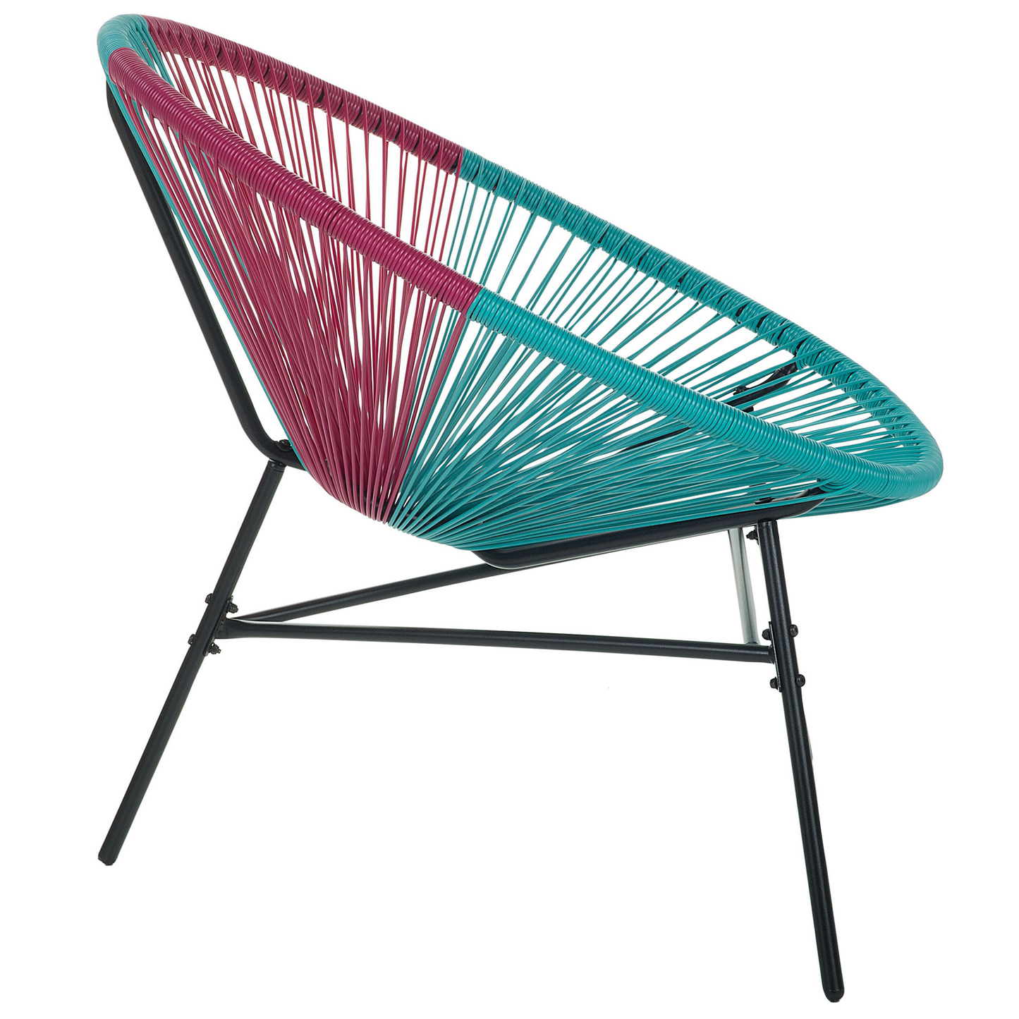 Gartenstuhl ACAPULCO Polyrattan Türkis