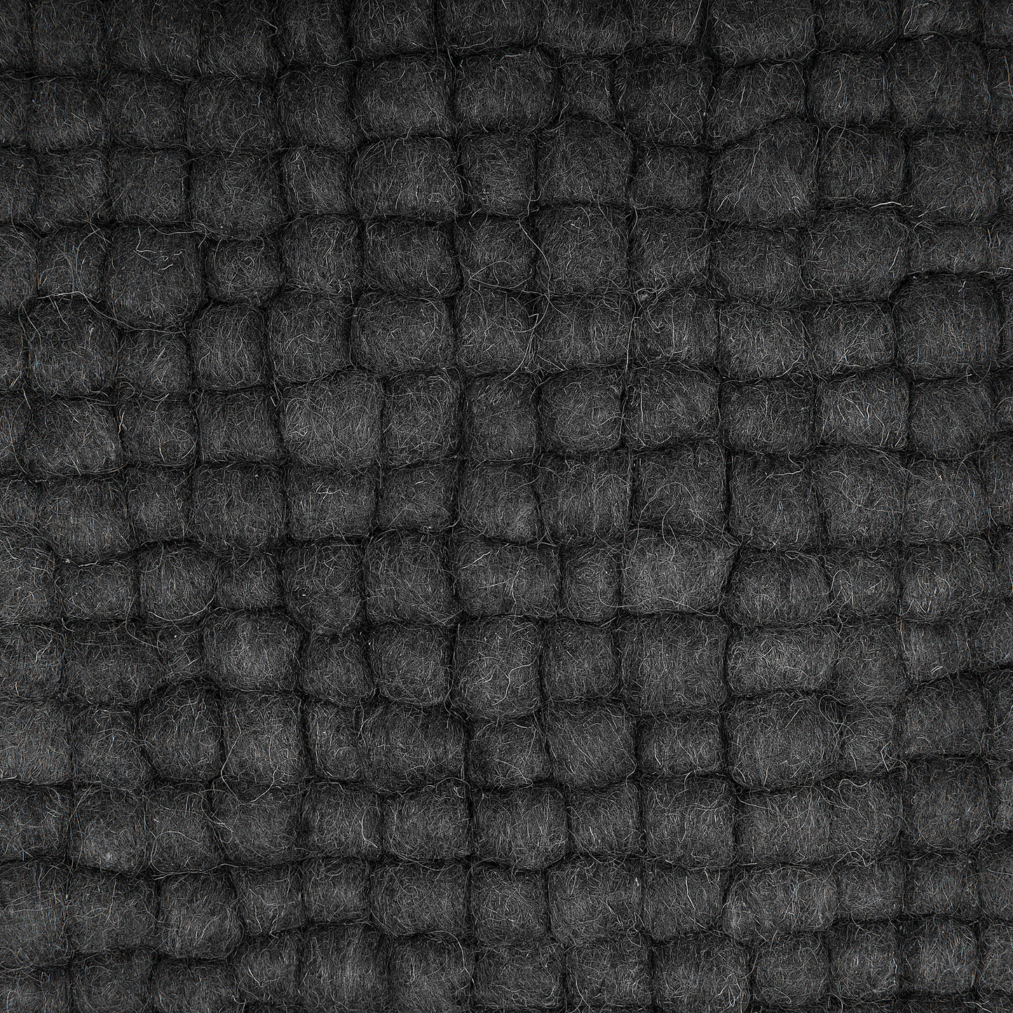 Filzkugelteppich dunkelgrau 160 x 230 cm AMDO