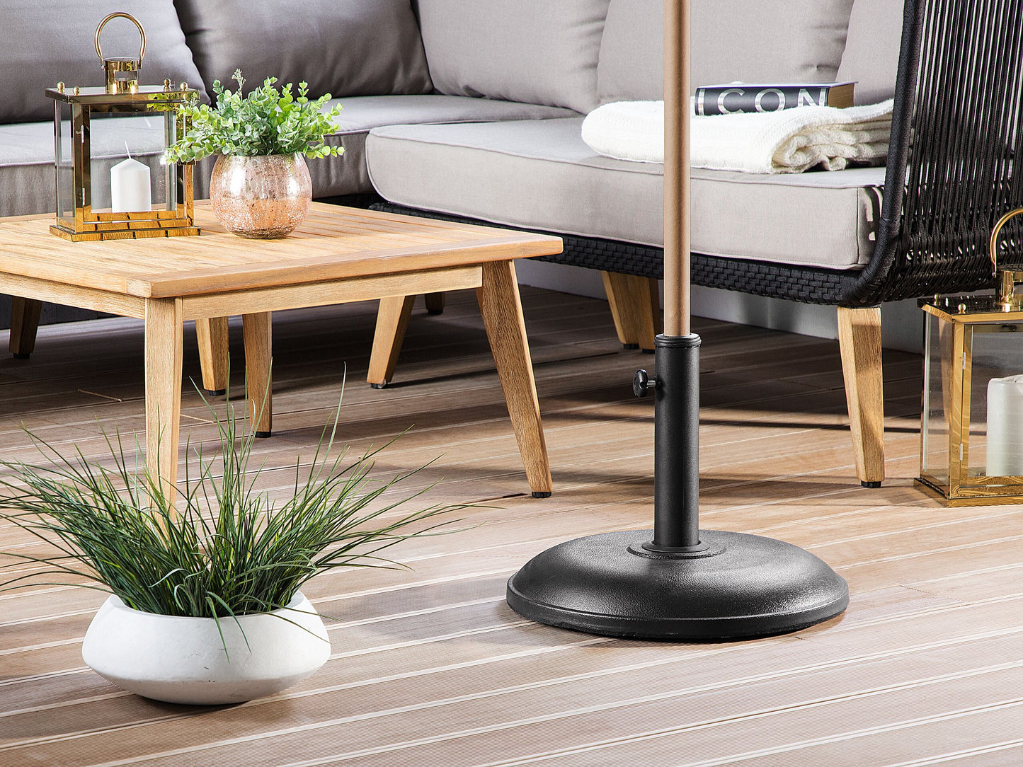 Sonnenschirmfuss CANZO Schwarz Rund 21 kg
