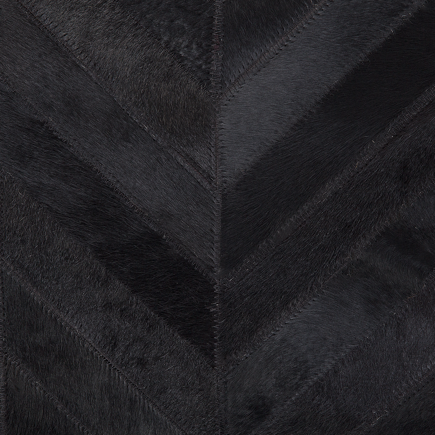 Teppich Kuhfell schwarz 140 x 200 cm Patchwork Kurzflor BELEVI