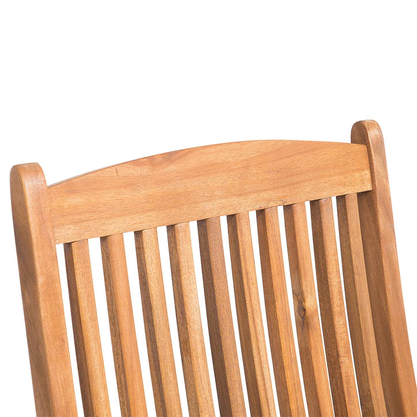 Set mit 2 Stühlen und Sitzkissen MAUI Akazienholz Cremeweiss