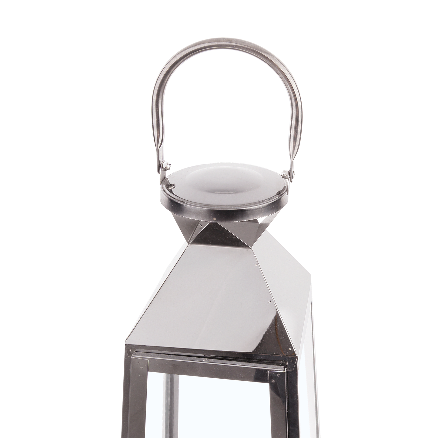 Laterne CRETE Edelstahl 53 cm Silber