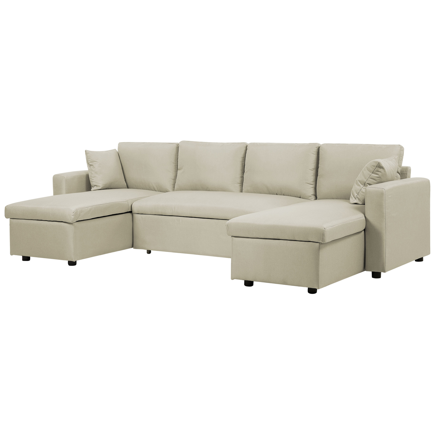 Schlafsofa 5-Sitzer Polsterbezug beige SOMMEN