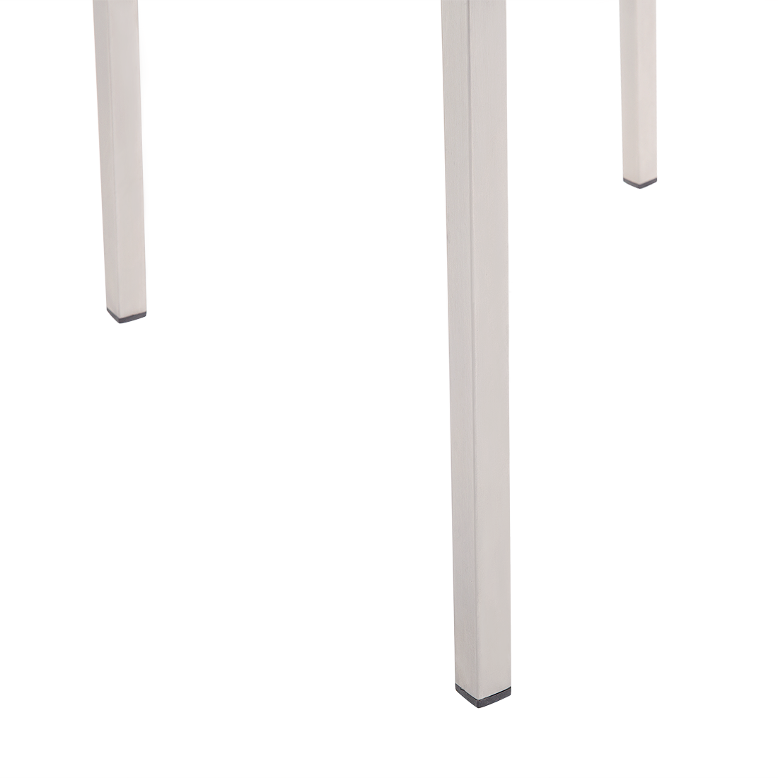 Gartenstuhl 6er Set GROSSETO Edelstahl Grau