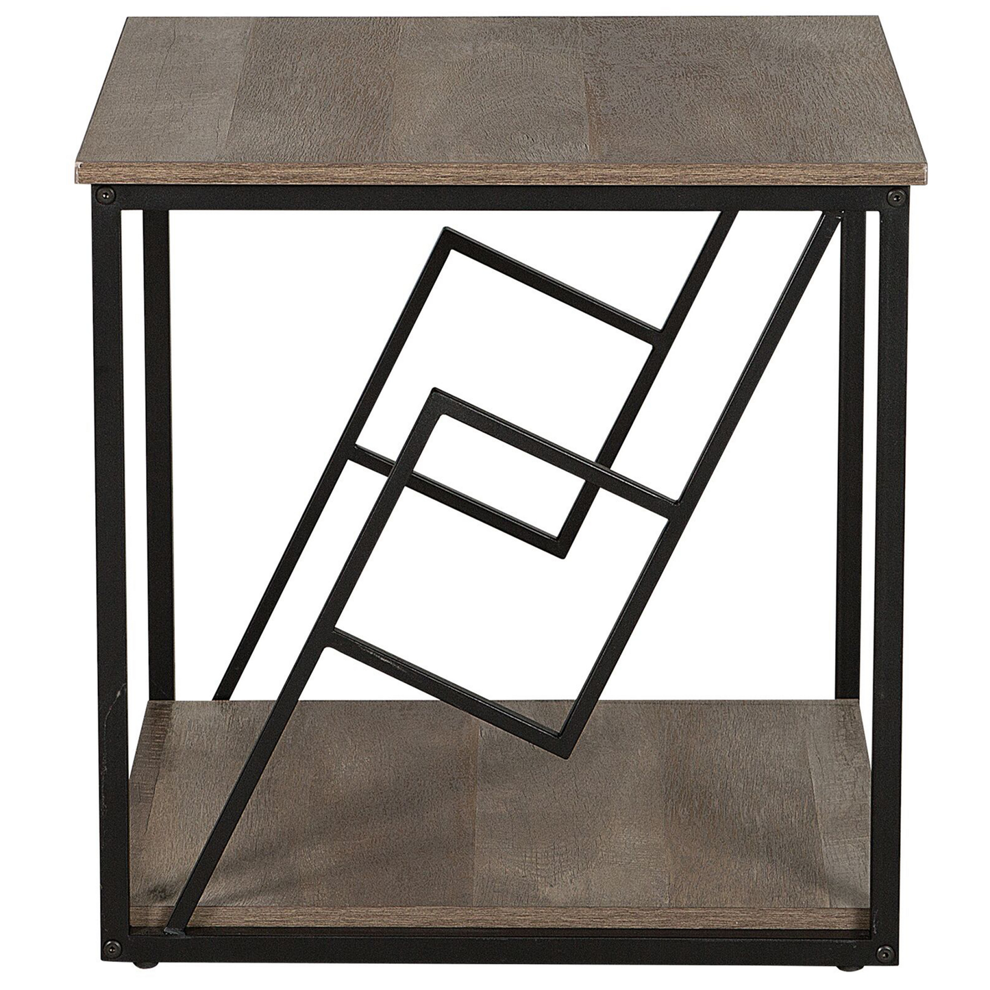 Beistelltisch dunkler Holzfarbton quadratisch 56 x 56 cm FORRES