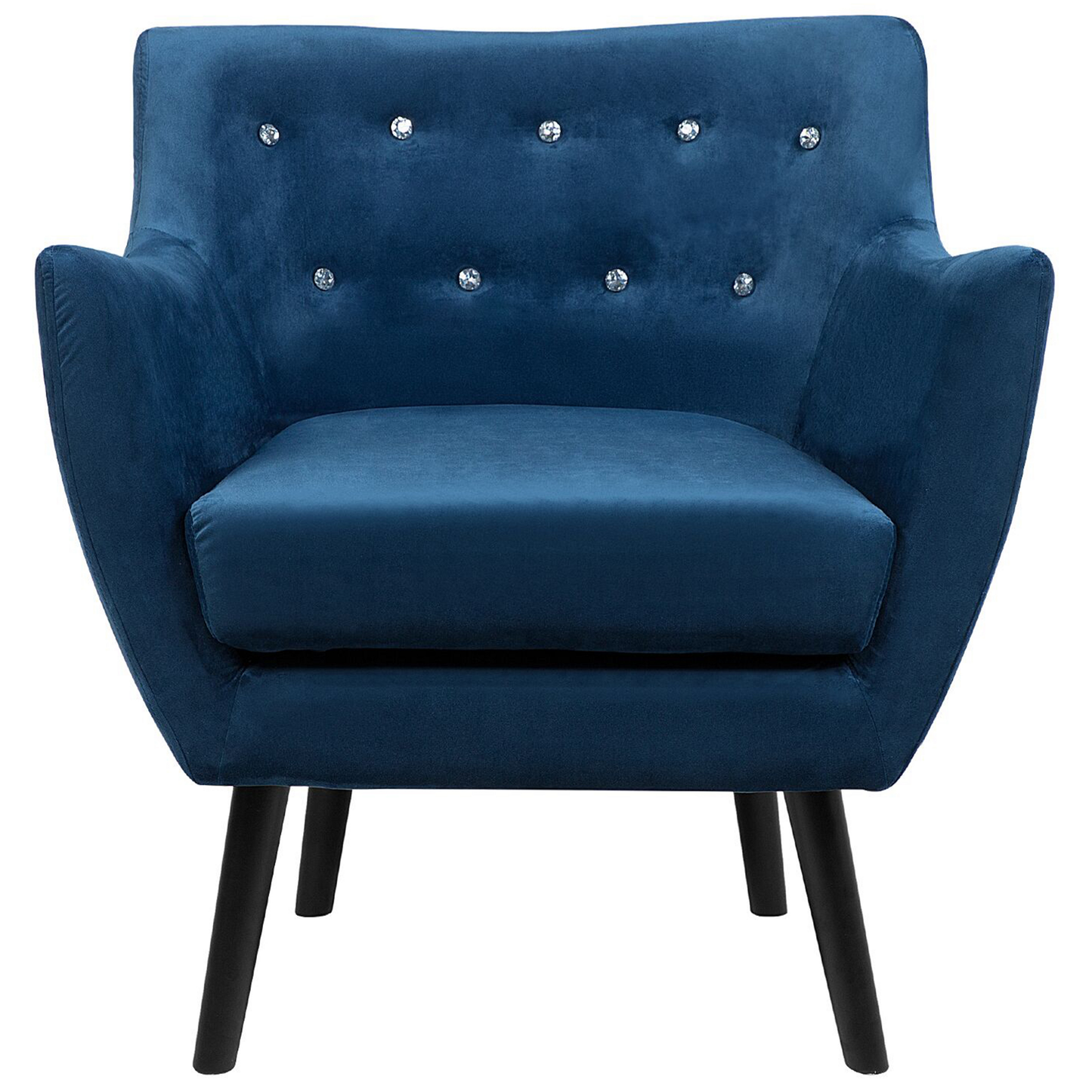 Sessel DRAMMEN Samtstoff Marineblau