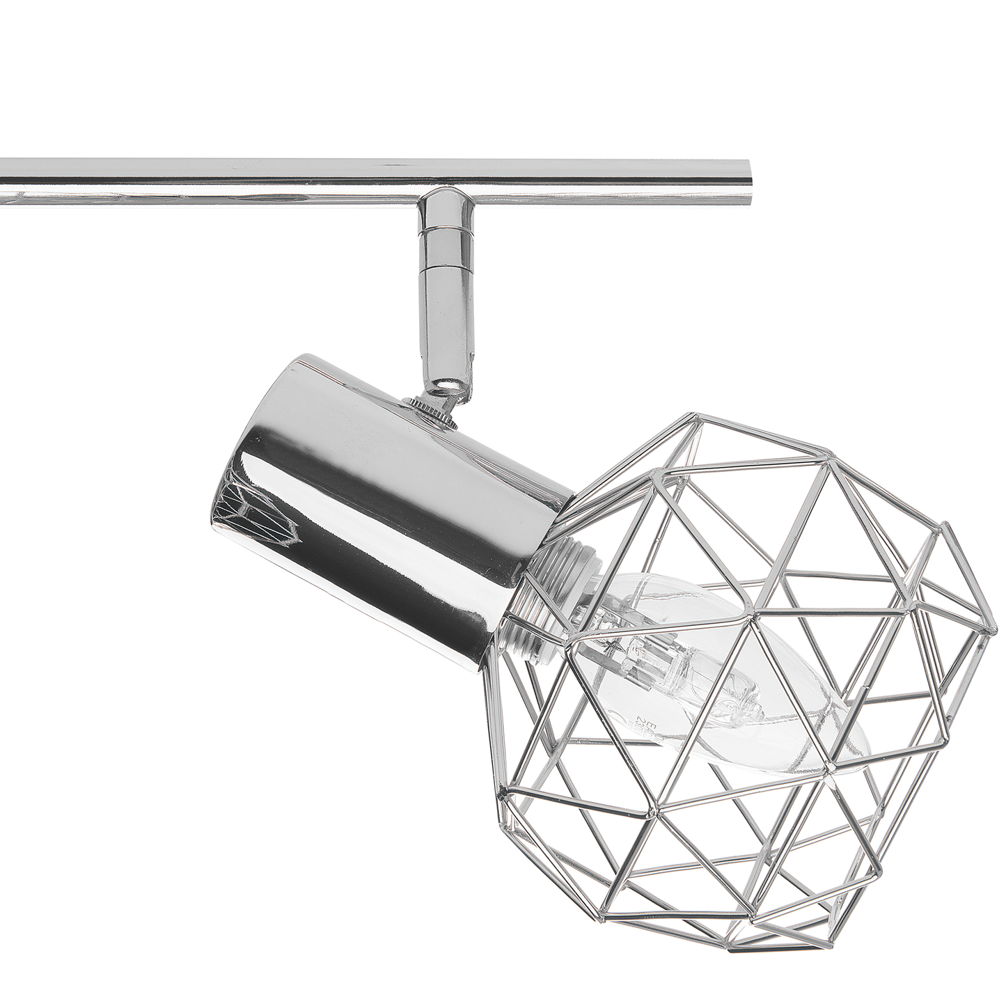 Deckenleuchte silber 4-flammig Gitter CHENAB