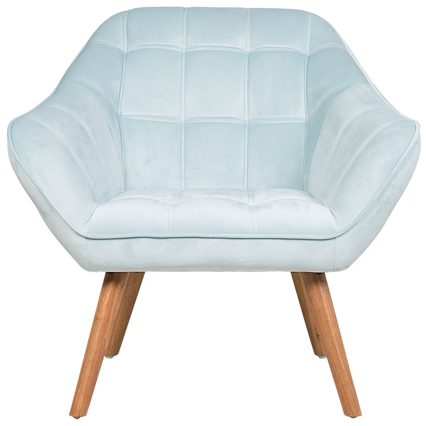 Sessel Samtstoff Hellblau KARIS