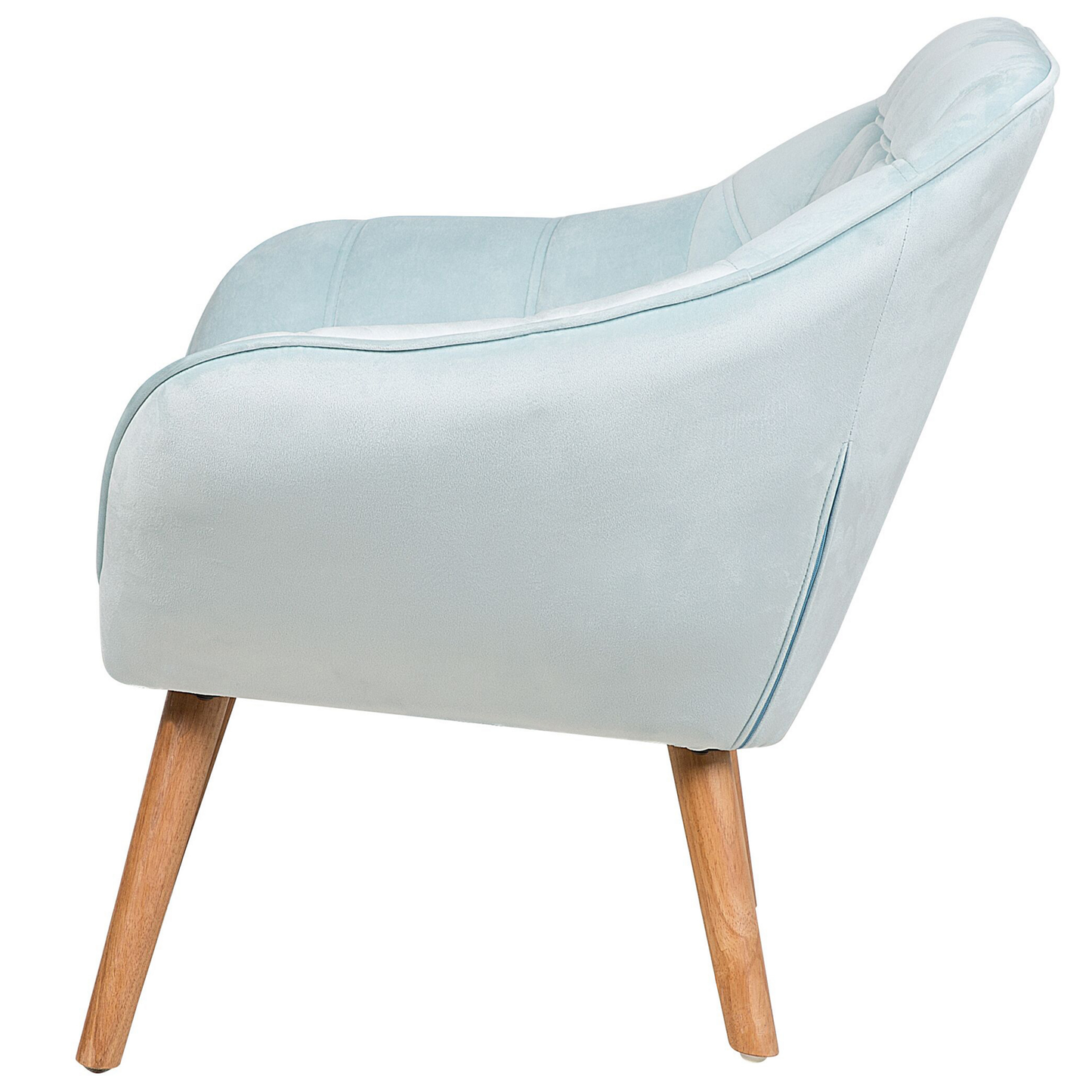 Sessel Samtstoff Hellblau KARIS