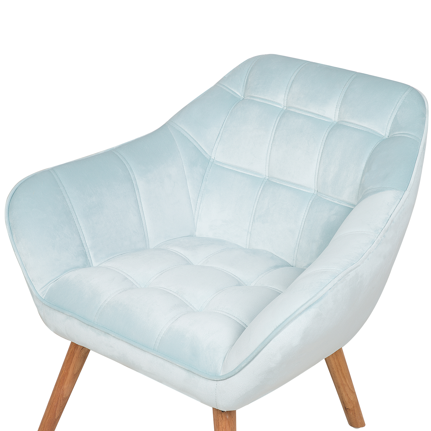 Sessel Samtstoff Hellblau KARIS