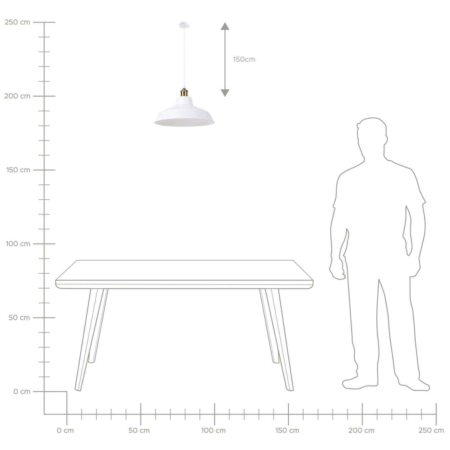 Hängelampe weiss rund PECHORA