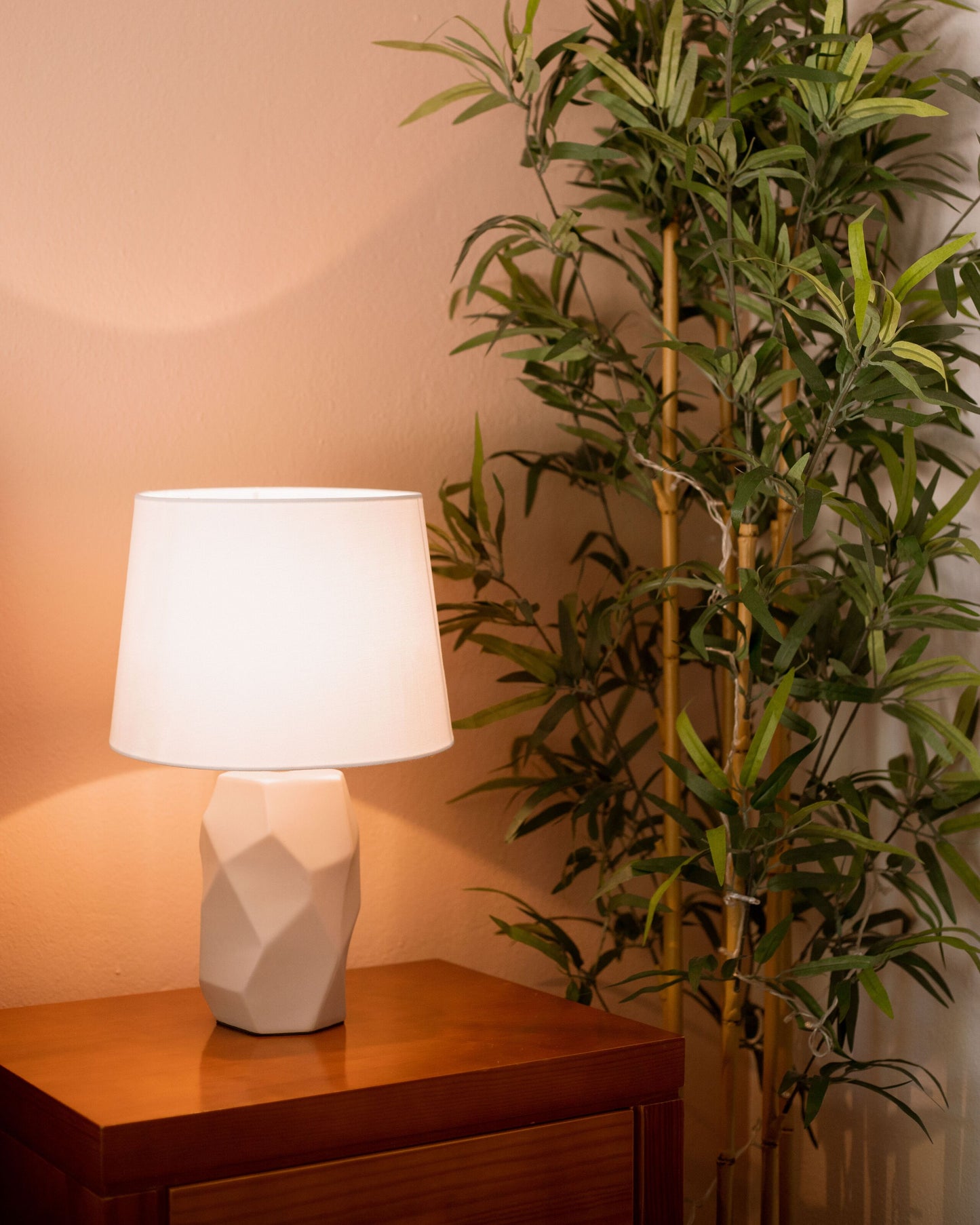 Tischleuchte ELIA Keramik Rosa