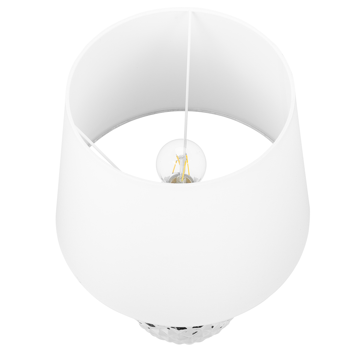 Tischleuchte PINEAPPLE Keramik Silber