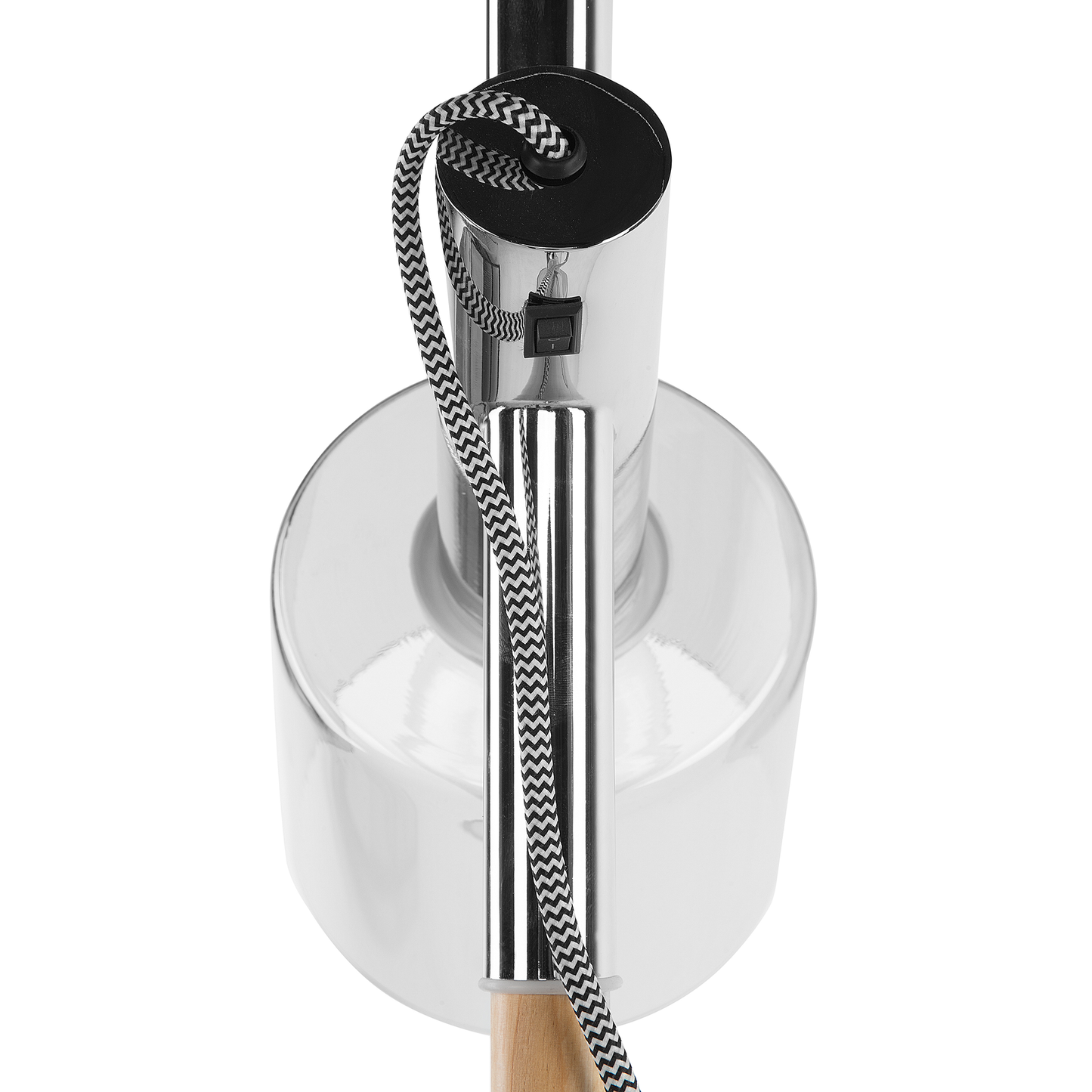 Stehlampe Rauchglas grau 150 cm Trommelform OWENS