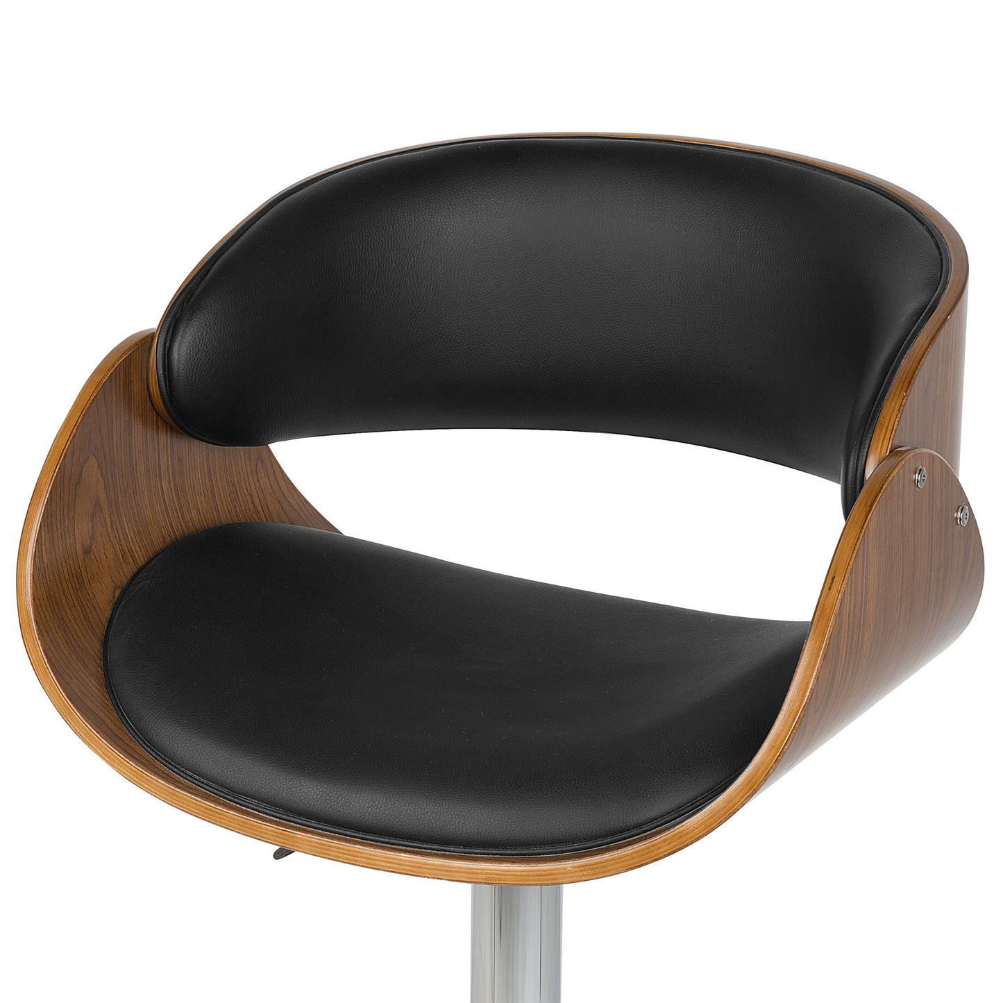 Barhocker Kunstleder Schwarz BAKU