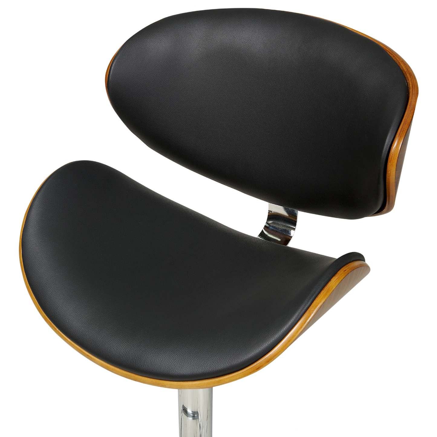 Barhocker Kunstleder Schwarz ROTTERDAM