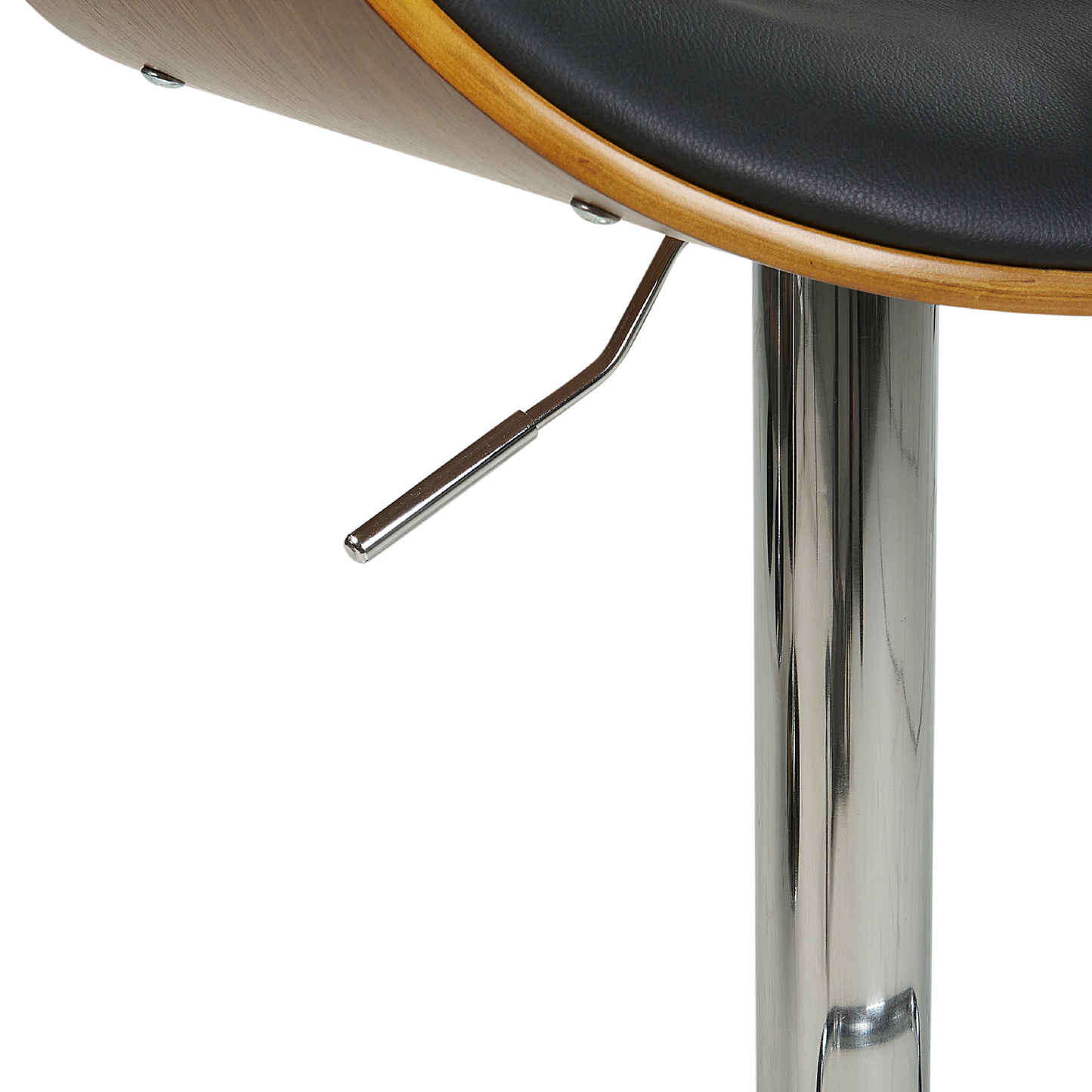 Barhocker Kunstleder Schwarz ROTTERDAM