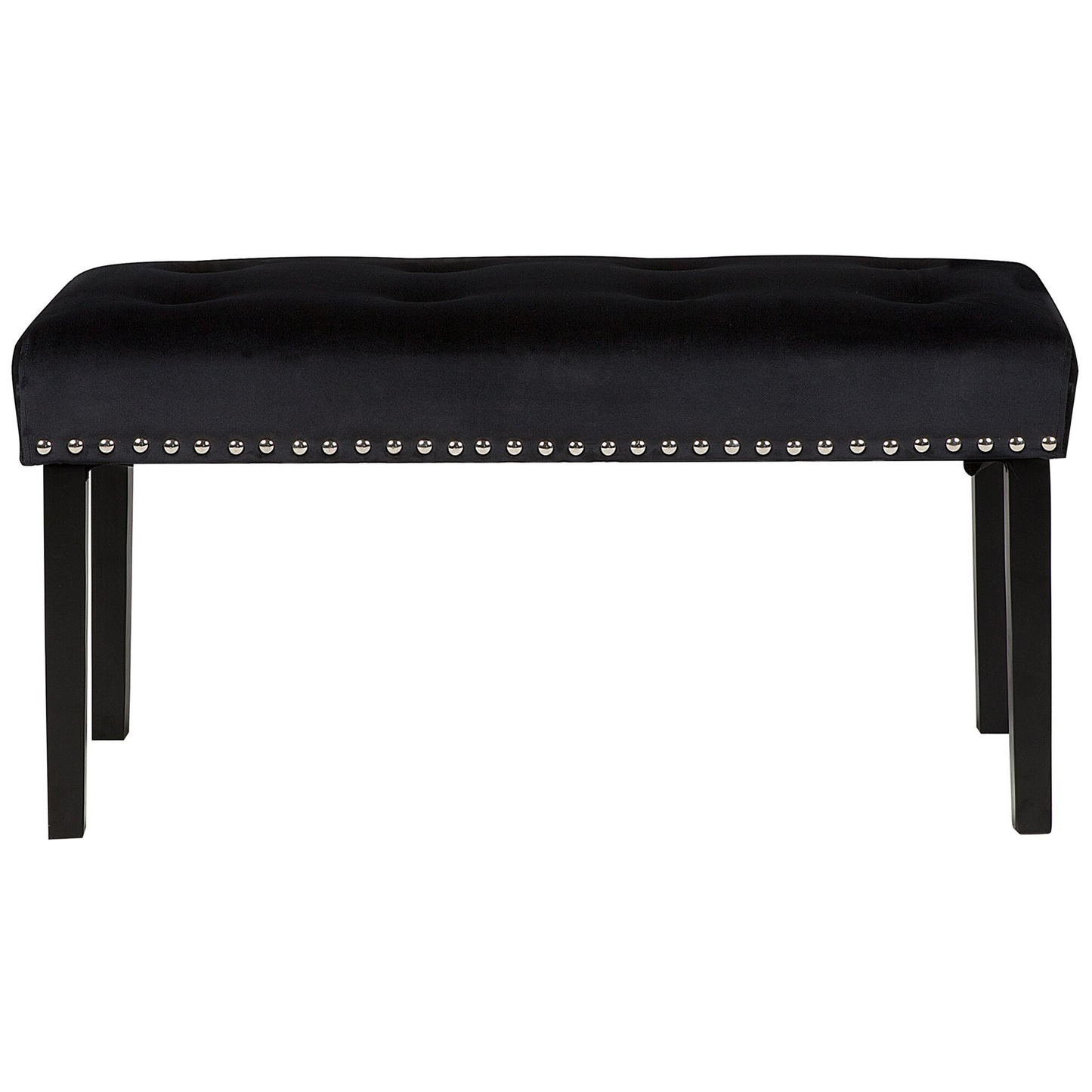 Bettbank Samtstoff schwarz YORKTON