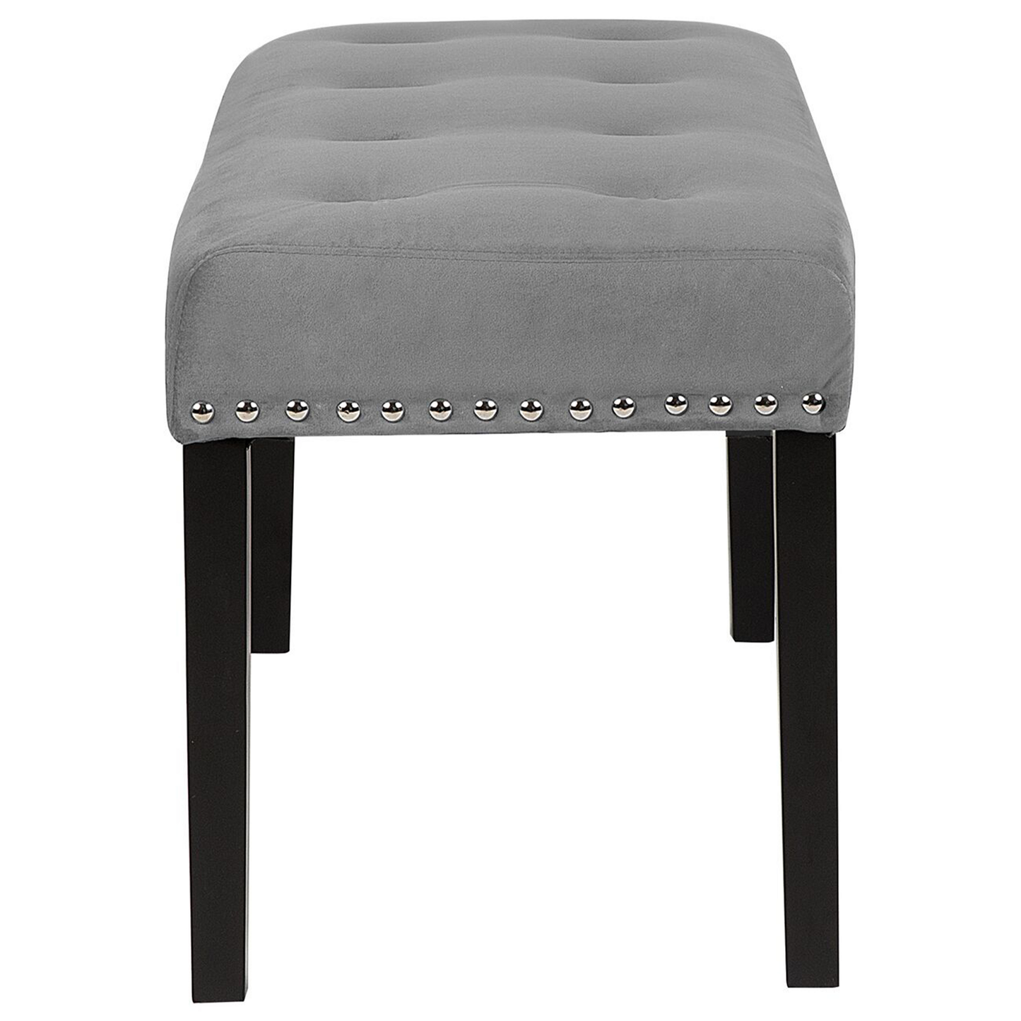 Bettbank Samtstoff grau YORKTON