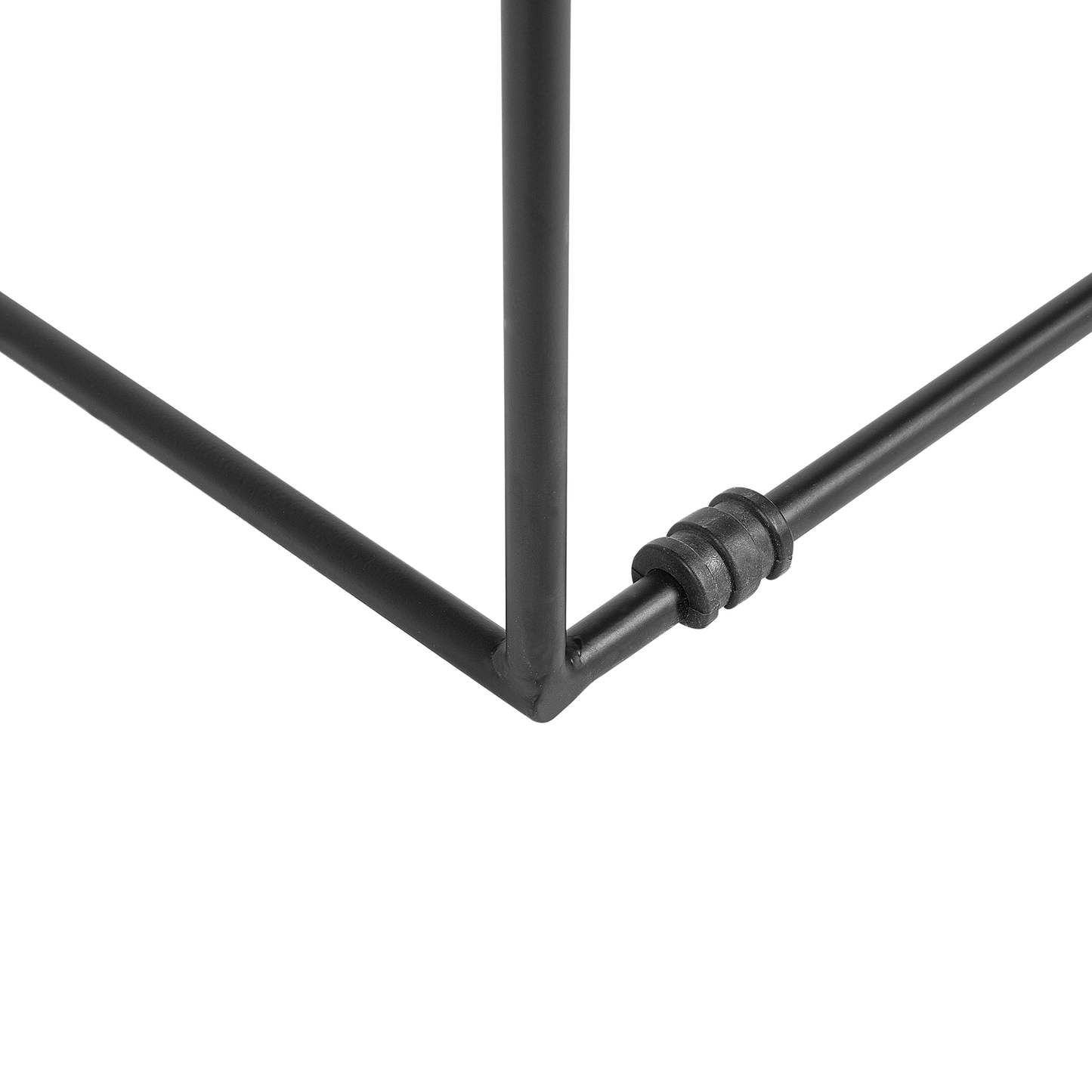 Beistelltisch schwarz quadratisch 40 x 40 cm SAXON