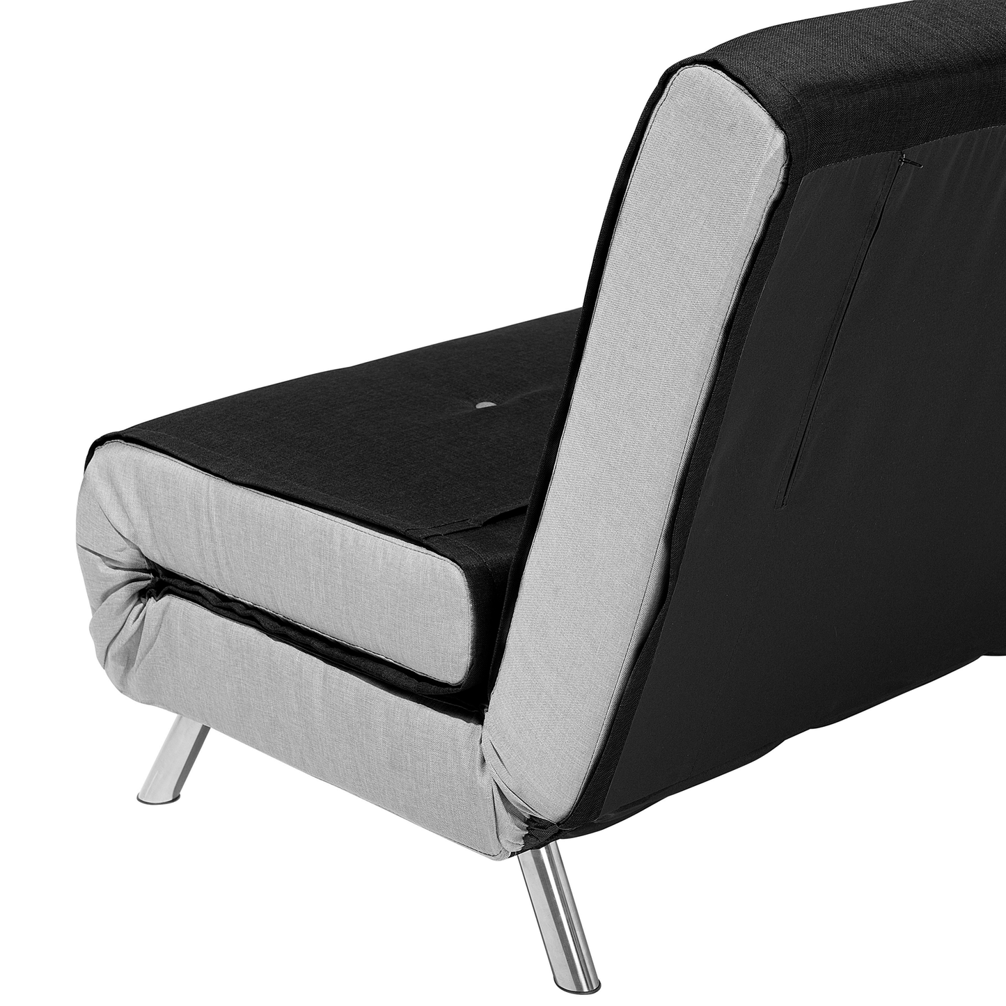 1-Sitzer Schlafsofa schwarz / silber FARRIS