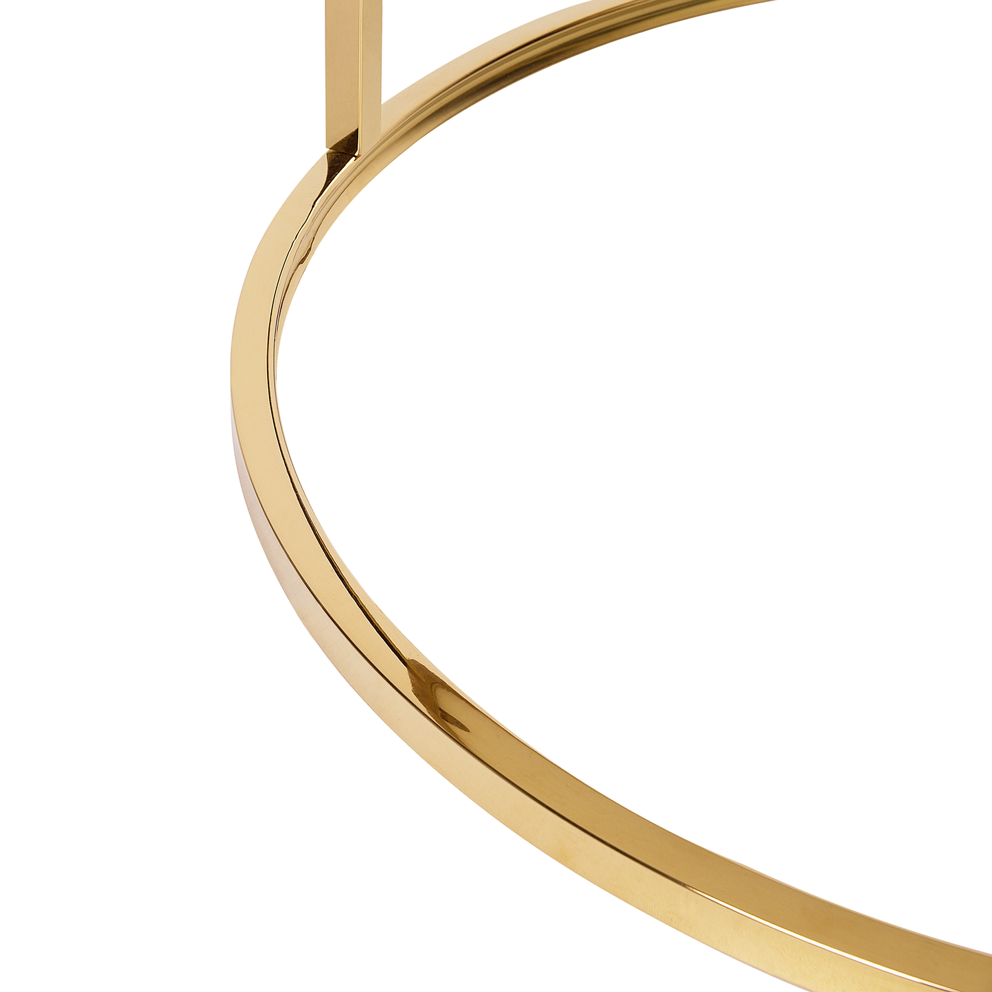 Couchtisch Marmor Optik beige / gold ⌀ 70 cm CORAL
