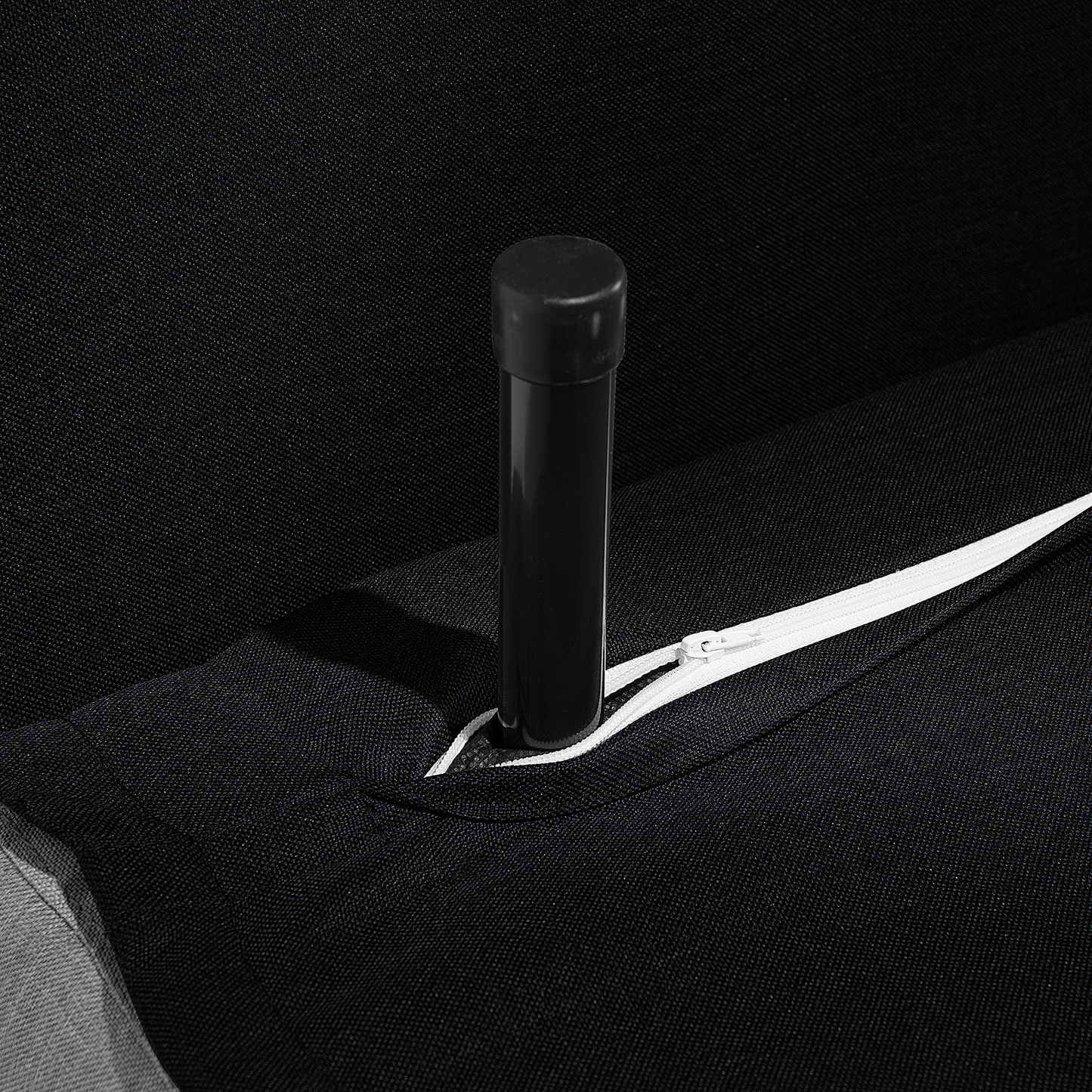 1-Sitzer Schlafsofa schwarz / silber FARRIS