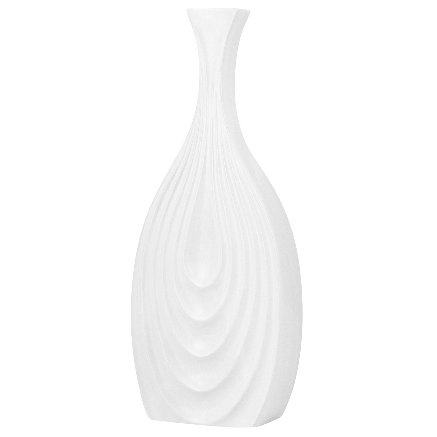 Dekovase THAPSUS Keramik 39 cm Weiss