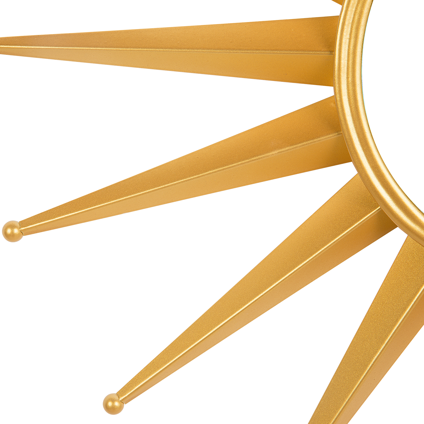 Wandspiegel PERELLI 60 cm 60 cm Metall Gold