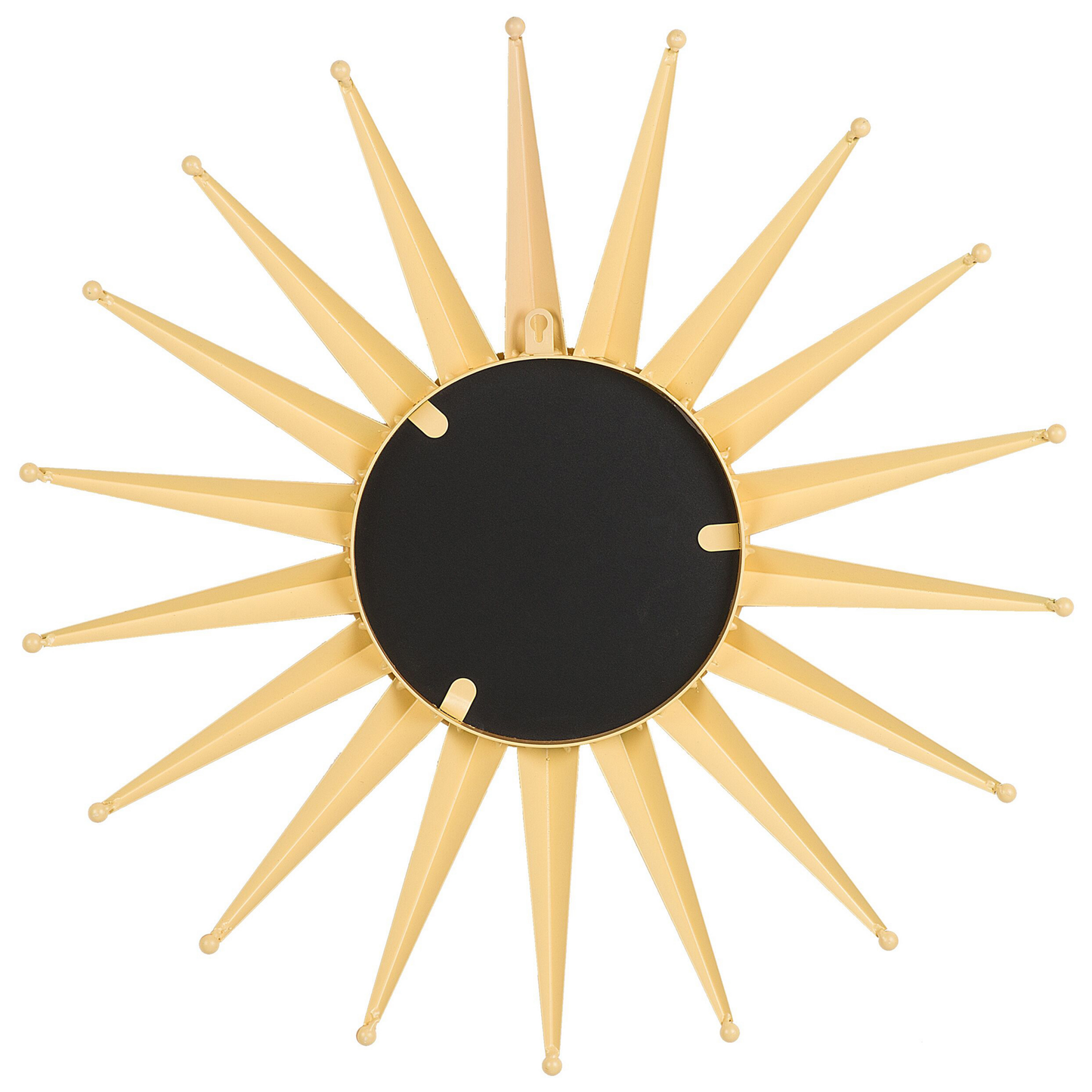 Wandspiegel PERELLI 60 cm 60 cm Metall Gold